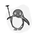 penguin tattoo design idea