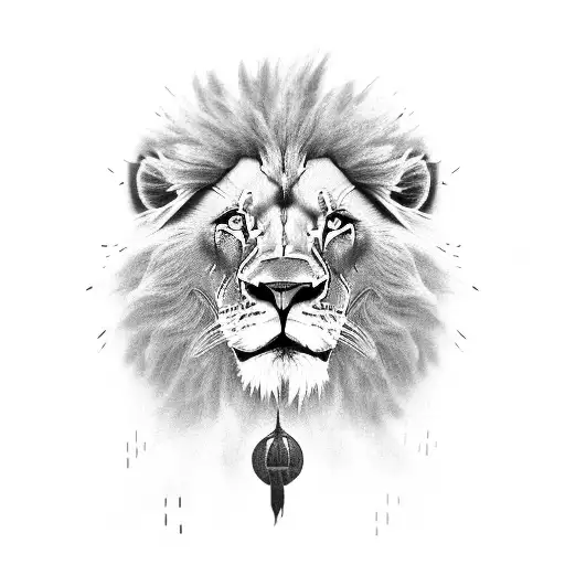 lion spartan tattoo design idea