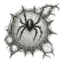Spider Web tattoo design idea