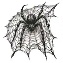 Spider Web tattoo design idea