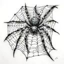 Spider Web tattoo design idea