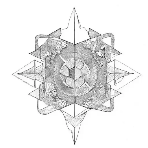 trowel tattoo design idea