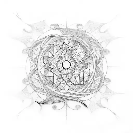 A design of a stained glass window entwined with the lyrics 'stained glass windows in my mind' tattoo design idea