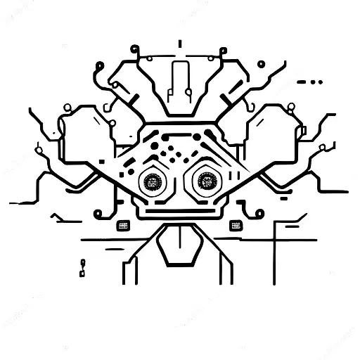 cybernetic neurons  tattoo design idea