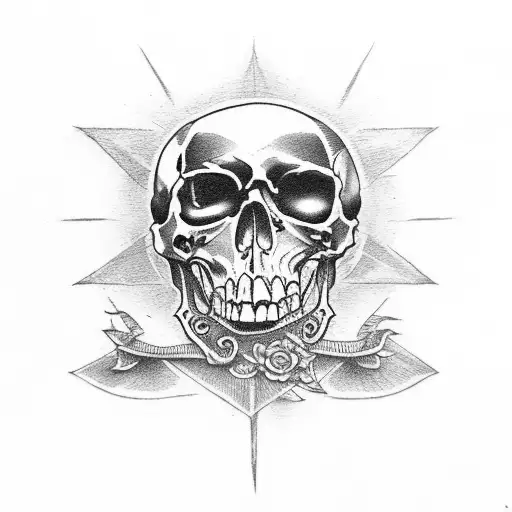 Death tarot card with Latin phrase about death tattoo design idea