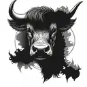 taurus bull tattoo design idea