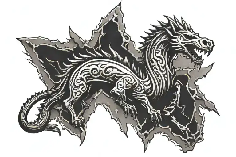 Skyrim logo tattoo design idea