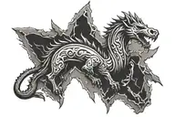 Skyrim logo tattoo design idea