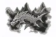 Skyrim logo tattoo design idea