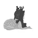 a heart and a brain tattoo design idea