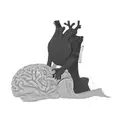 a heart and a brain tattoo design idea
