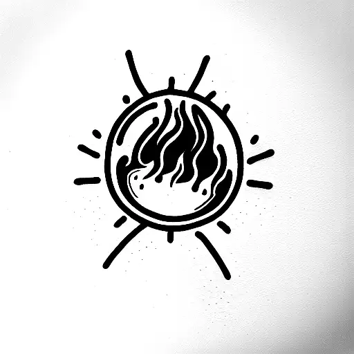 calcifer tattoo design idea