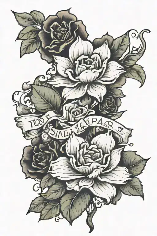 this too shall pass written tattoo design idea