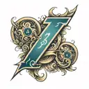 Number 13 tattoo design idea
