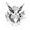 eevee evolution tattoo design idea