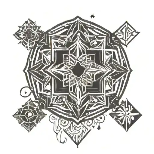 Sleep Token emblem Rain down on me gently tattoo design idea