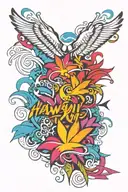 Hawaii Air Force tattoo design idea