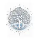 oakland tree tattoo design idea