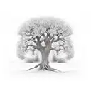 oakland tree tattoo design idea