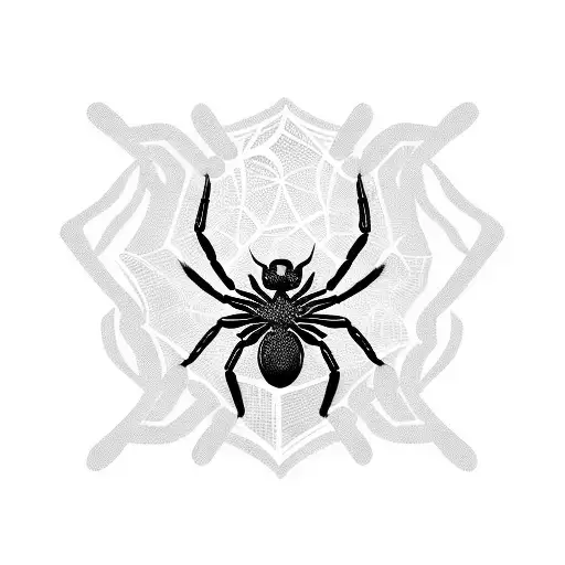spider tattoo design idea