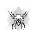 spider tattoo design idea