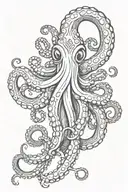 Viking-style octopus tentacles. tattoo design idea