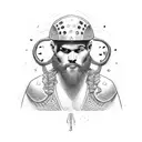 man in the arena tattoo design idea