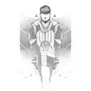 man in the arena tattoo design idea