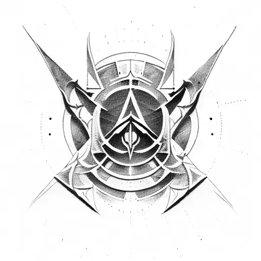 Assassin creed logo tattoo design idea