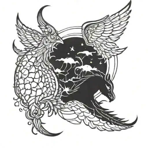 You must ascend from darkness  tattoo design idea