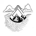 Design a tattoo inspired by a  location or landmark that holds mountain r tattoo design idea