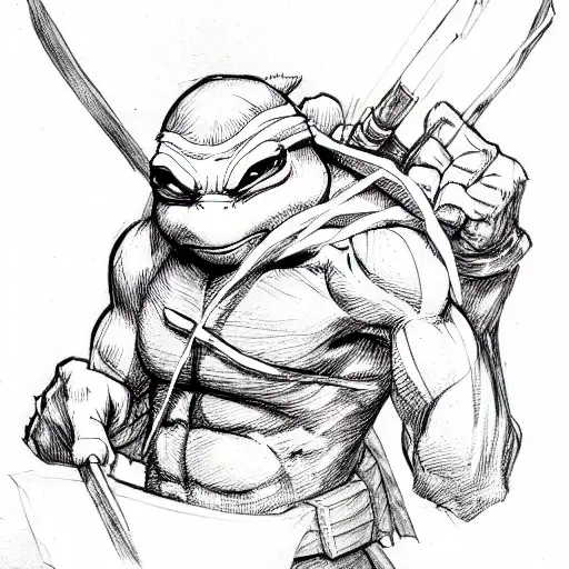 teenage mutant ninja turtle tattoo design idea