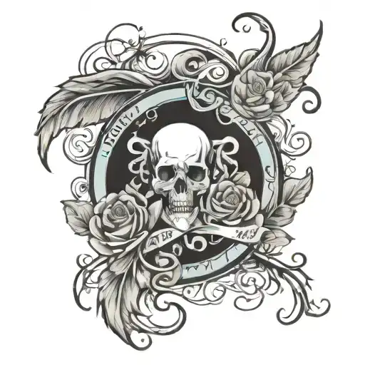 dad memorial tattoo design idea