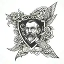 dad memorial tattoo design idea