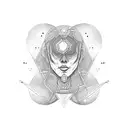 Cosmic balance tattoo design idea