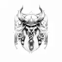 viking Odin  tattoo design idea