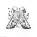 two black dice tattoo design idea