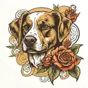 dog memorial tattoo tattoo design idea
