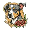 dog memorial tattoo tattoo design idea