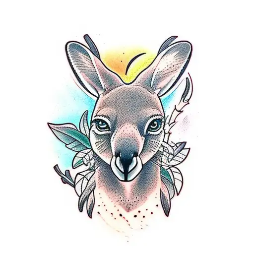 12 lovely kangaroo tattoos and their meanings - Nexttattoos