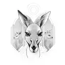 kangaroo tattoo design idea
