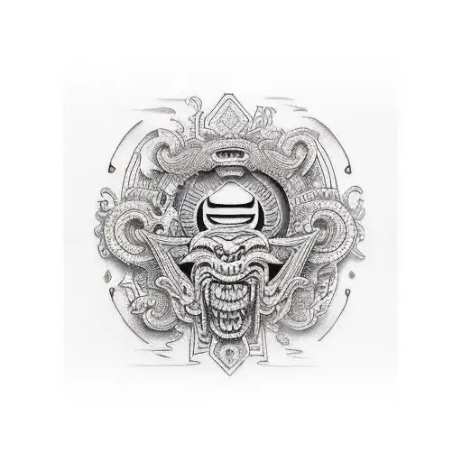 dios maya tattoo design idea
