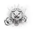 Gluttony tattoo design idea