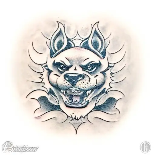 Foo Dog tattoo design idea