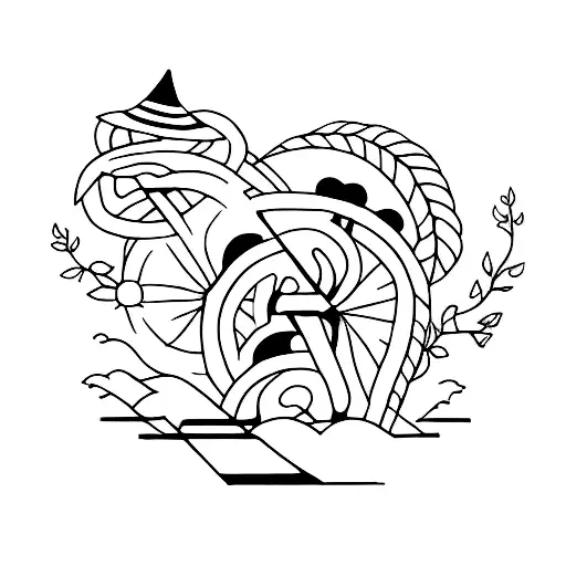 mom And son  tattoo design idea