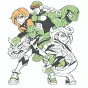 Ben 10 tattoo design idea