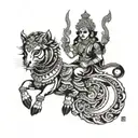 Rama Devi tattoo design idea