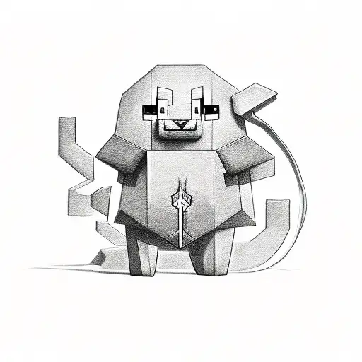 binärcode, Pokémon, Minecraft, Mana and health potion,  tattoo design idea