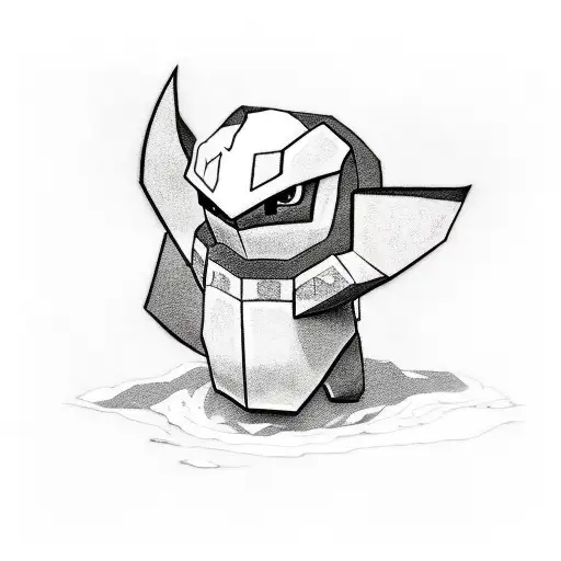 Combine elements from Pokémon and Minecraft in a gaming-themed tattoo tattoo design idea