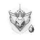 binärcode, Pokémon, Minecraft, Mana and health potion,  tattoo design idea